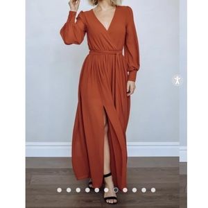 Baltic born Celine  dress in rust